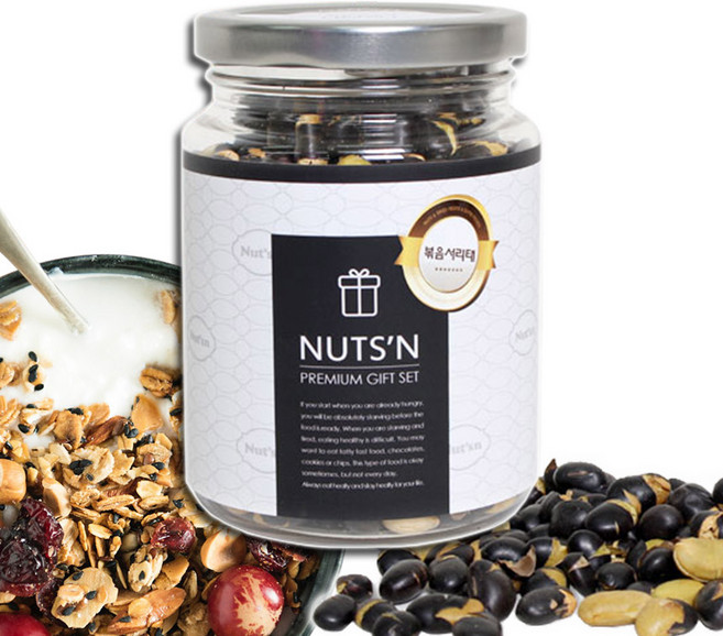 하루견과 다양한 견과류 데일리요거트 선물세트, 볶음서리태 190g, 1개
