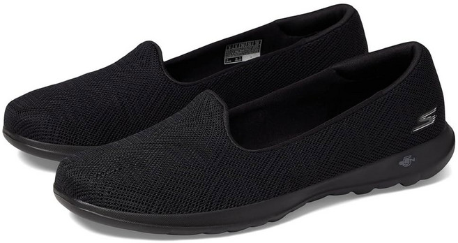 스케쳐스 여성 GO 워크 라이트 스위트 슬립온 메시 스니커즈 발레 플랫