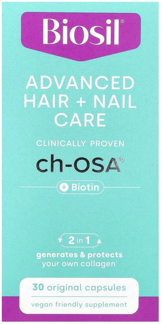새해 첫좋은선물 Biosil 고급 헤어 + 네일 케어 + 비오틴 오리지널 캡슐 30정 제대로 할인합니다, Biosil고급헤어네일케어비오틴오리지널캡슐30정 - 쿠팡