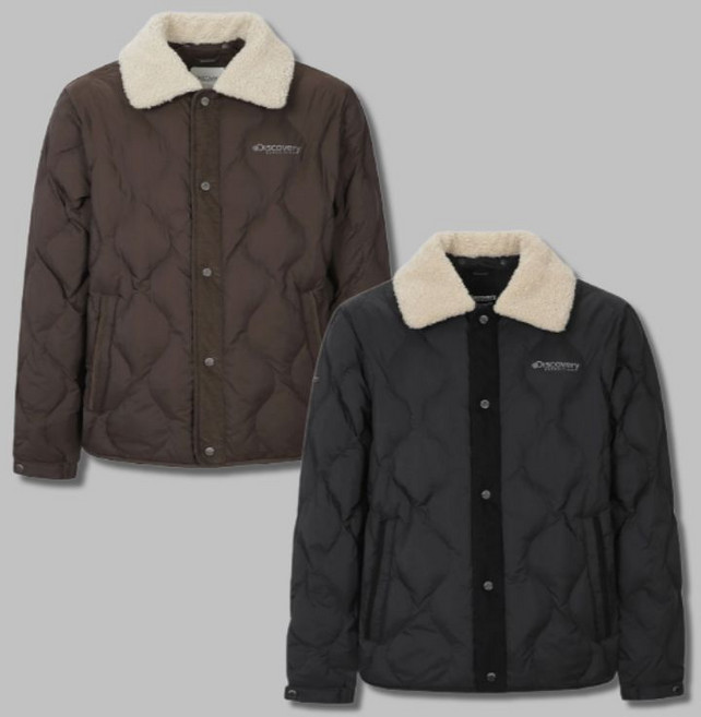 백화점정품 디스커버리 남성성 경량패딩 덕다운 숏패딩 점퍼 방풍 겨울 퀼팅 퍼 자켓 탈부착