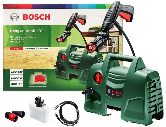 보쉬 Easy Aquatak100 고압세척기 세차 청소 오물제거 EasyAquatak100, 1세트