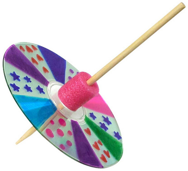 무지개 CD팽이 만들기 아이랑놀기 유치원미술활동