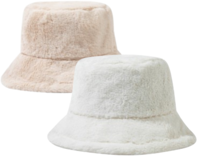 어반유니크 부드러운 극세사 버킷햇 벙거지 모자 2P
