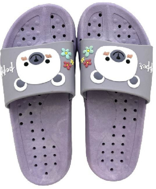신우실업 브로베어 욕실화 퍼플 귀여운 곰돌이, 바이올렛, 1개