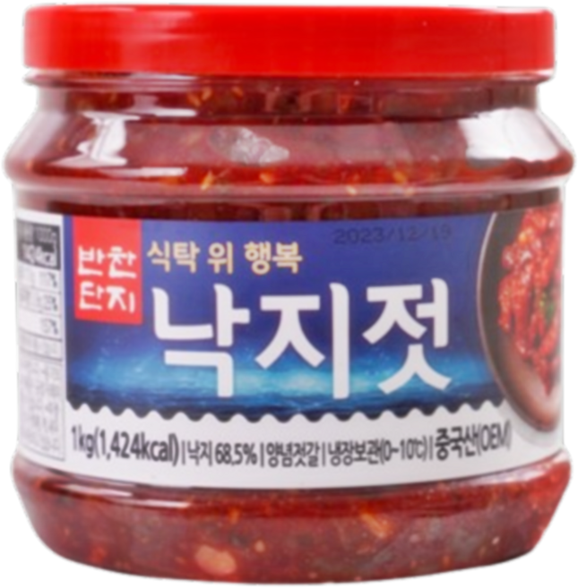 케이푸드_반찬단지 낙지젓, 1kg, 24개