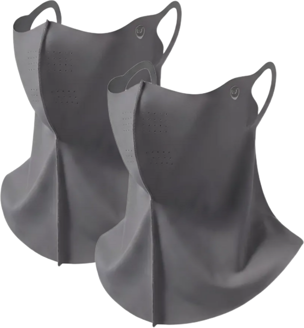 여름필수 모라 자외선차단마스크 등산 골프 1+1, 2개, Charcoal