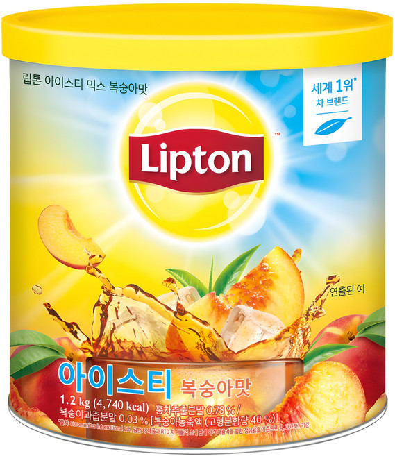 립톤 아이스티 믹스 복숭아맛, 1.2kg, 1개입, 1개