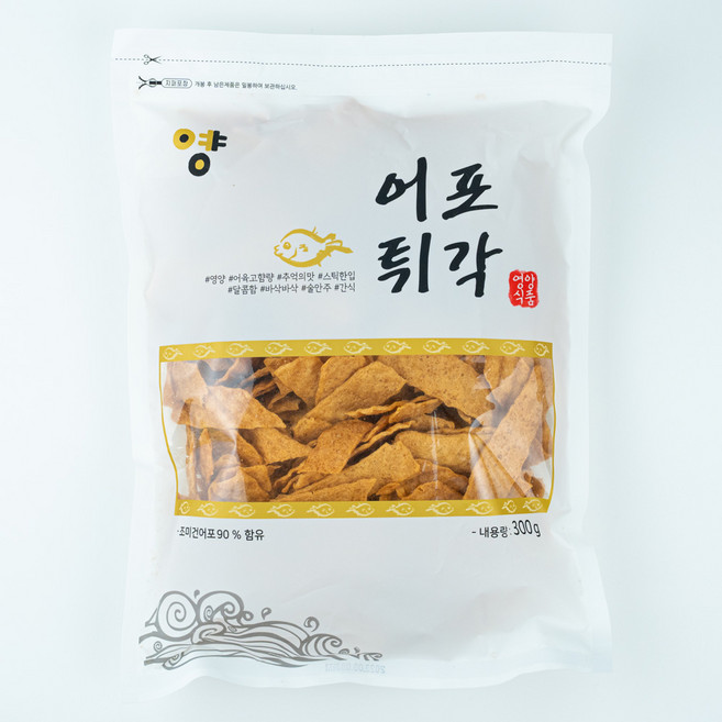 영양 어포튀각 대용량 300g 어포튀김 간식 술안주, 5개