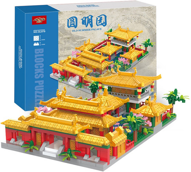 [알꿀밤-나노블럭-건축] GJ베이징 원명원 소형, 1개