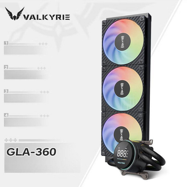 발키리 B360 수랭쿨러 코퍼레이션 수냉 수냉쿨러, GLA 디지털 360 블랙