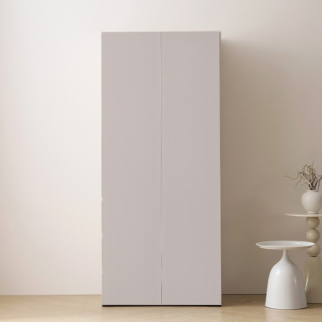 바로방가구 이븐 터치 빅수납 800 옷장 드레스룸 시스템장, (이불장형) 연그레이