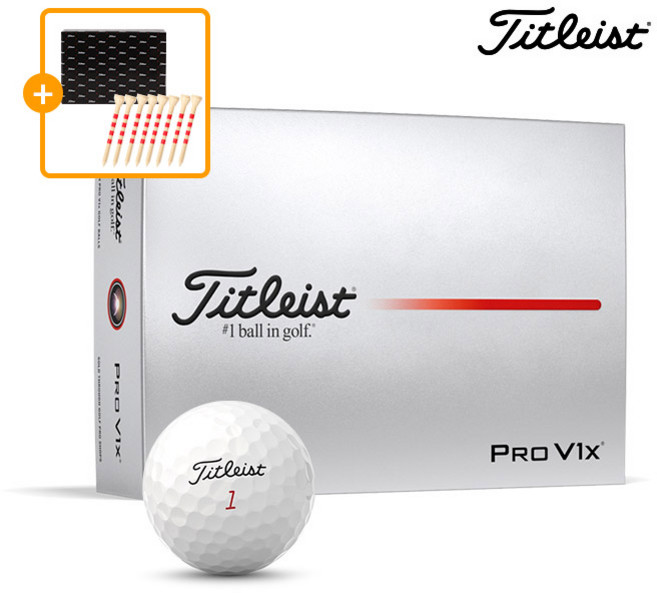 타이틀리스트 2025 Pro V1x 골프볼 4피스 아쿠쉬네트코리아 정품, 화이트(선물포장), 12개입, 1개