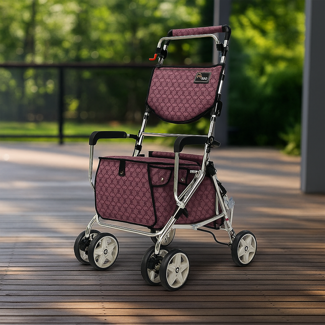 성인용보행기 실버카 단비, 버건디