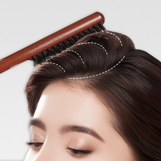 어반크레이브 업스타일 백콤 돈모 브러쉬, 1개, 우드