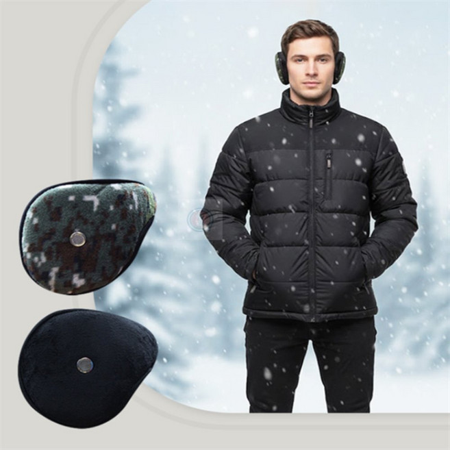 원피플스 겨울 방한 특대 귀마개 기모 방귀마개특대, 검정