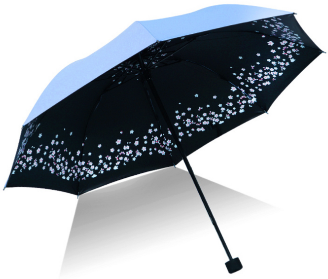 디에스셀렉트 자외선 차단 체리블라썸 3단 우양산