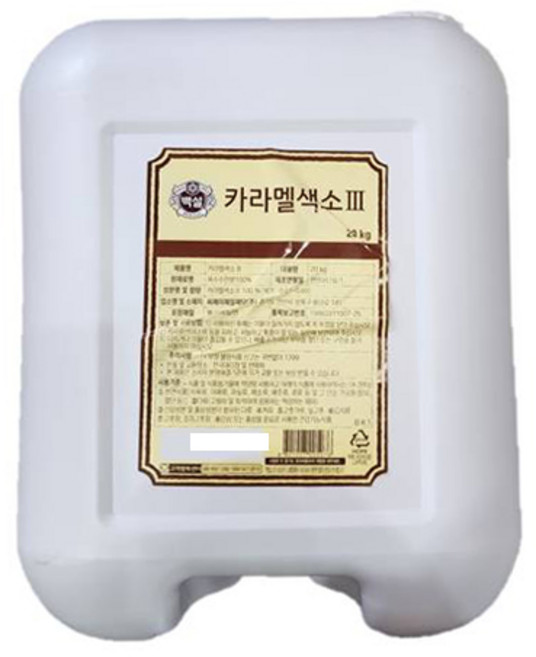 CJ 백설 카라멜색소 20kg 푸드비 대용량 식자재, 1개