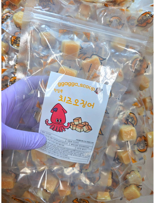 치즈오징어 한입쏙 국내제조 완전 맛있는 모짜렐라 고다치즈 함유 오징어 간식 80g, 1