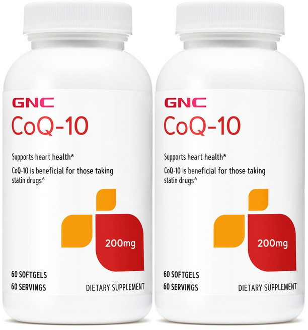 GNC CoQ-10 200mg 소프트젤, 60개입, 2개, 60정