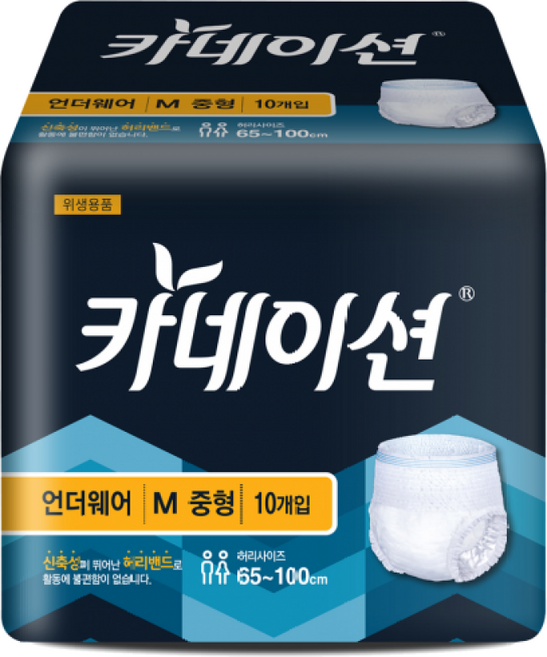 카네이션 팬티기저귀 중형M (언더웨어)10개입 요실금팬티, 중형, 10개입, 3개