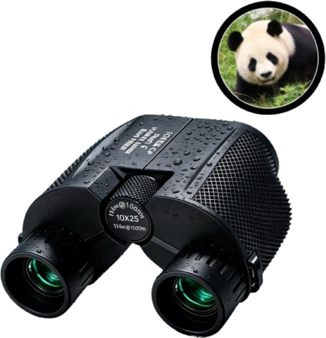 ANTIFLOW 프리미엄 망원경 쌍안경 콘서트 뮤지컬 전용 10배율 고화질, 25mm