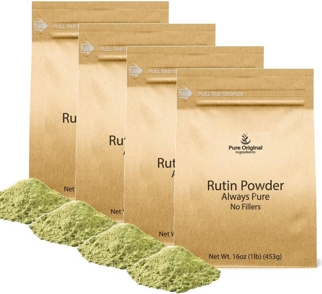 퓨어 루틴 파우더 올웨이스 퓨어 노 필러 PURE ORIGINAL INGREDIENTS Rutin Powder, 453g, 4개