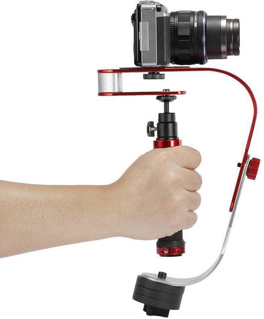 짐벌 카메라 핸드헬드 스태빌라이저 미니 휴대용 거치대 스마트폰 DSLR 카메라용 전문 안정형 비디오 스테디캠, R, 1개