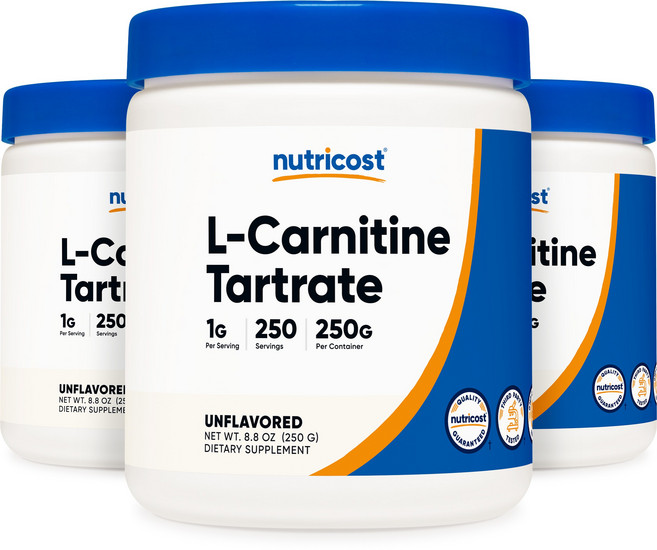 뉴트리코스트 L-카르니틴 타르트레이트 250g 3병, 3개