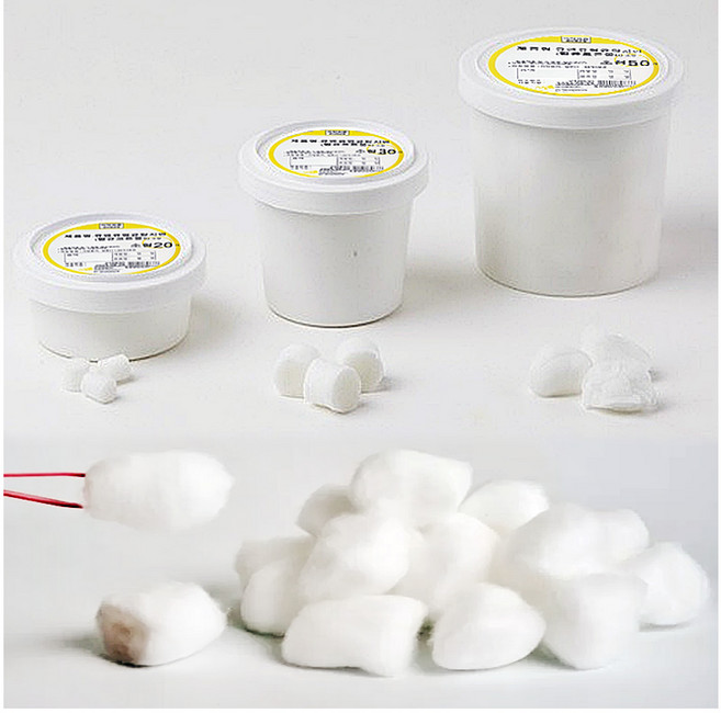 큐앤큐 멸균 탈지면 코튼볼s 소형 50개입 멸균솜, 1개