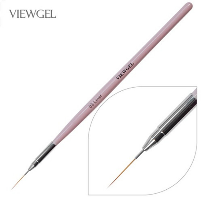 뷰젤 세필라이너 03.Liner 네일브러쉬, 1개