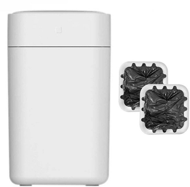 미홀 스마트 휴지통 17L T3S + 리필 봉투 2개 6개입 T3S-1, 화이트