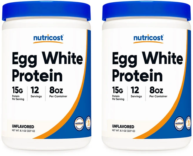 뉴트리코스트 고흡수 계란 흰자 단백질 파우더, 227g, 2팩 - 쿠팡