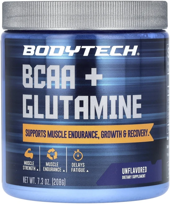 BodyTech BCAA + 글루타민 분말 무맛 208g(7.3oz), BodyTechBCAA글루타민분말무맛208g73oz, 208g, 1개 - 쿠팡