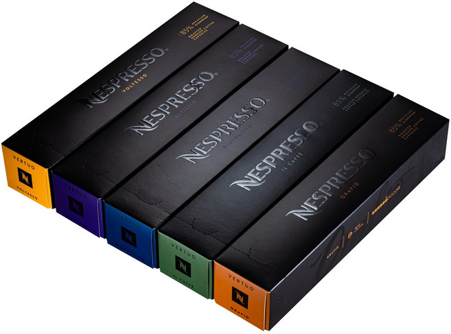 네스프레소 버츄오 에스프레소 5종세트 50캡슐, 1개, 1세트