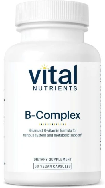 바이탈 뉴트리션 비타민B복합체 비건 고 메틸화 B 복합 비타민 에너지 생산 신진대사 건강 지원 유제품 대두, 60개입 (1팩), 1개, 60정 - 쿠팡