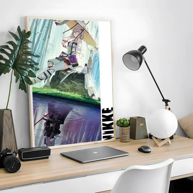 게임 승리의 여신 니케 그림 서예 프린트 크리즈 아트 사진 거실 홈 벽장식 캔버스, 1개, 7. z9 / B. 21X30cmFrameless