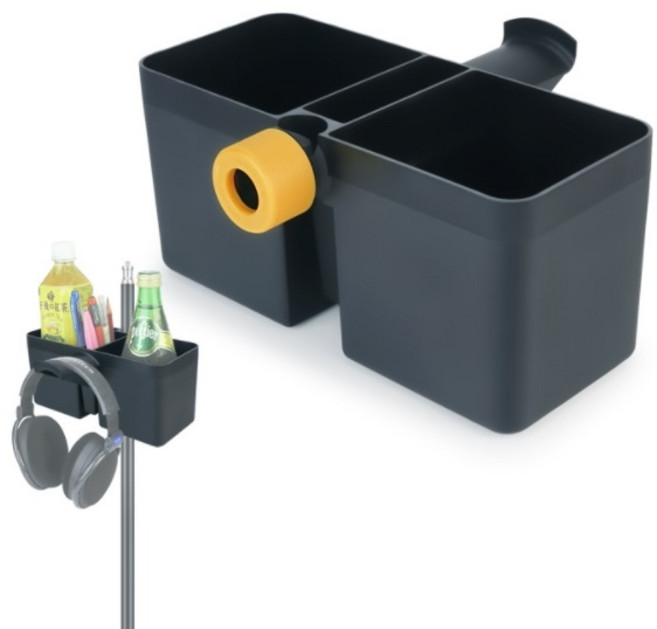 주닉스 컵 홀더 스튜디오 이어폰 마이크스탠드 보관함, 1개