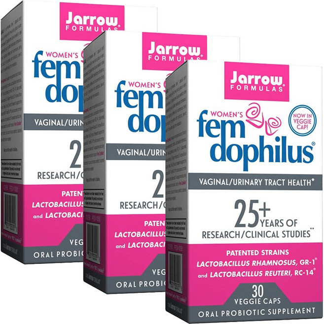 Jarrow FORMULAS 賈羅公式 Fem Dophilus女性益生菌膠囊, 30顆, 3盒