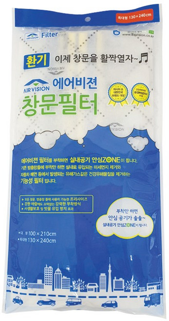 에어비젼 창문필터 리필, 1개