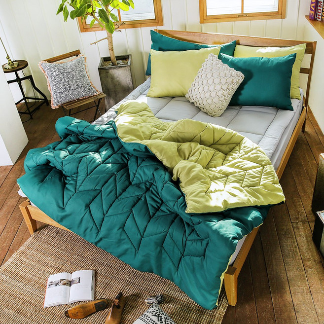 [라이크홈] 향균 데일리 믹스 차렵이불세트 Q 믹스 프레지아 (CBBD170216)