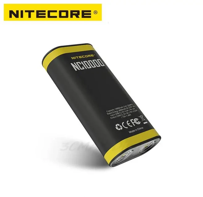 NITECORE NC10000 모바일 보조베터리 듀얼 LED 손전등 PD QC3.0 급속 충전 닌텐도 스위치 이어폰 샤오미, 02 NC10000
