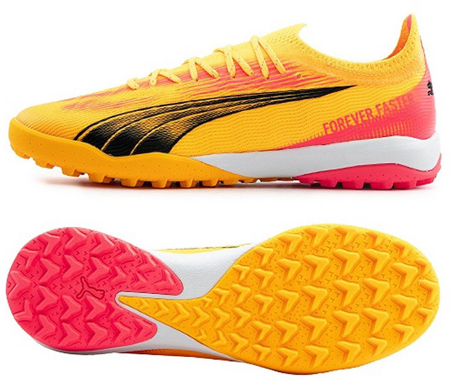 푸마 남성 풋살화 울트라 얼티메이트 케이지 옐로우 레드