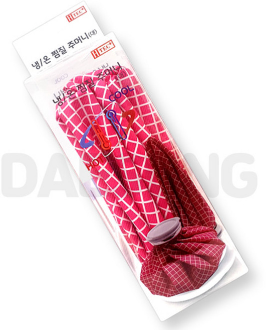 헬스텍코리아 냉 온 찜질 주머니 팩 얼음주머니 (대) 9인치 / 23cm, 1개