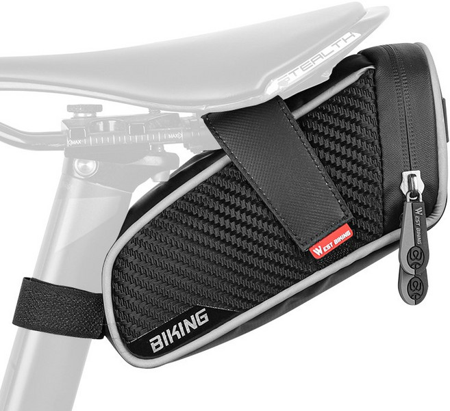 시그니처베이지 자전거 새들백 안장 가방 YPZ229, 라지, 1개, 화이트