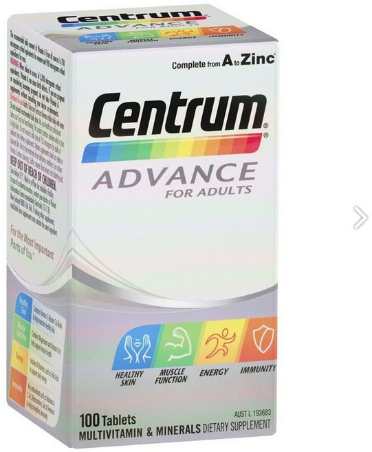 센트룸 Advance 성인종합영양제 100정, 1개