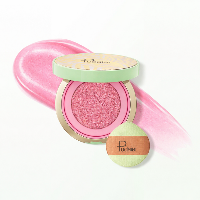 수분 쿠션 블러셔 촉촉 밀착 생기 볼터치 치크, 2개, 03