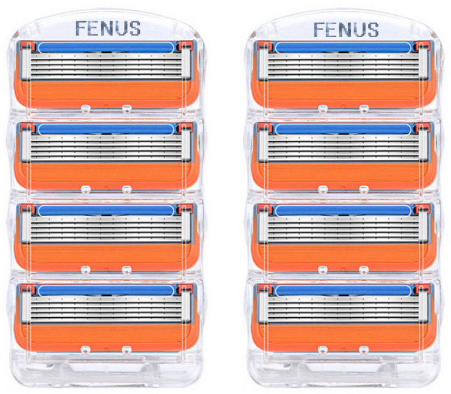 질레트 호환 5중 면도날, 2개, 4개입