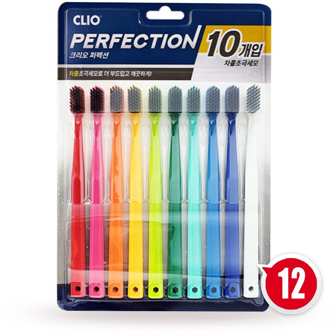 크리오 덴티메이트 시즌2 초극세모 칫솔, 10개입, 12개