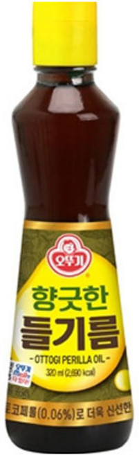 오뚜기 향긋한 들기름 320ml, 5개