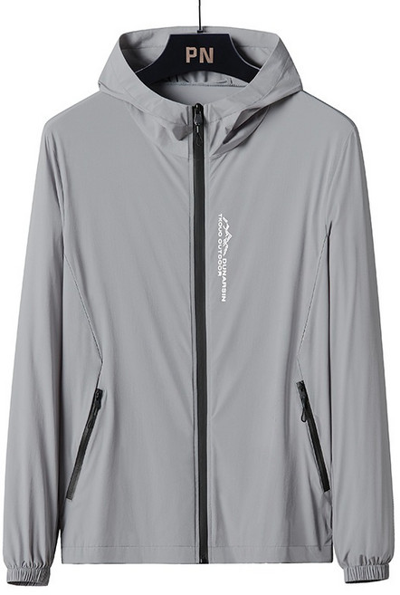 JDUDS 男士薄款冰絲透氣防曬外套 夏季騎車外套